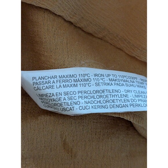 Zara Basic Dress Womens M Yellow Peasant Flowy Boho Boxy Fit Mini Cottagecore - Picture 12 of 16